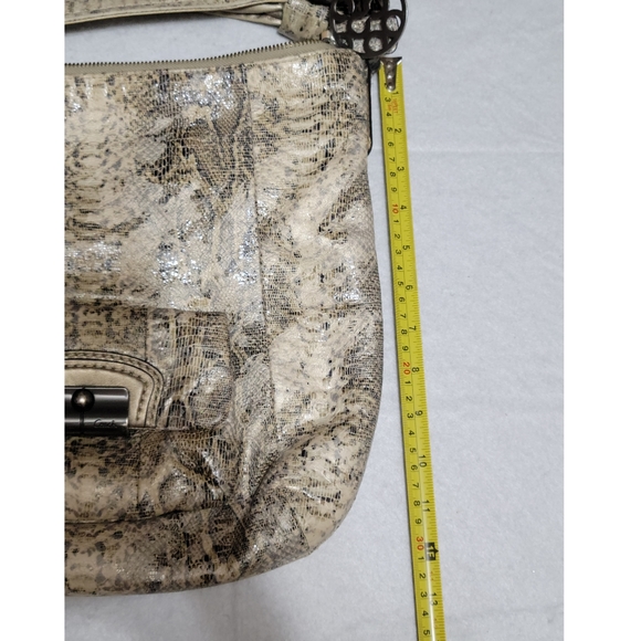 Authentic Coach Kristin Python Embossed Leather Hobo - Picture 14 of 15